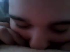 As I video her from point of view, a large, attractive, and thirsty lesbian woman is sucking my saturated slit.